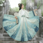 S&uuml;gis- ja talvine Hiina originaal Jin d&uuml;nastia stiilis Hanfu naiste hiina stiilis &uuml;likond 2XL