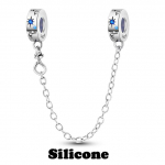 Turvakett Klamber 925 Sterling Silver Cz Pave Clip Charms Daisy Beads Fit Kaelakee K&auml;ev&otilde;ru Ehted Naistele