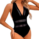 V&otilde;rgustikud, naiste ujumisriided &uuml;hes t&uuml;kis naiste ujumisriided Push Up bikiinid suplejad XL must