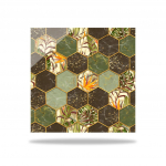 10 tk Luksuslik kuusnurkne l&auml;ikiv plaadikleebis K&ouml;&ouml;k Backsplash &Otilde;likindel vannituba Veekindel kodukaunistused Seinakleebised Peel Stick Kunstimaaling 30*30cmX10Pcs