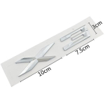 ABS Chrome 3D t&auml;htembleemi m&auml;rgikleebis auto auto stiil X1 X2 X3 X4 X5 X6 X7 GT jaoks X2 h&otilde;be