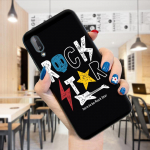 P&otilde;rutuskindel &otilde;huke Graffiti Letter Slogan Pehmest silikoonist TPU korpuse kate Samsung A01