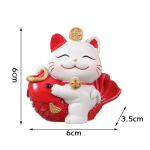 6 stiili armas naeratus &otilde;nnelik kassi ornament Hiina t&auml;hem&auml;rgiga nikerdatud vaigust k&auml;sit&ouml;&ouml; Kodu autokaunistus Feng Shui t&ouml;&ouml;lauakaunistus 03 white