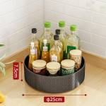 K&ouml;&ouml;girest 360-kraadine p&ouml;&ouml;rlev maitseainerest lauaarvuti mitmekihiline maitseainete hoiualus, mitmefunktsiooniline plaadim&auml;ngija 1 layer must