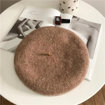 Trendikad villased paksud baretid Prantsuse kunstnik baretid naised s&uuml;gistalvine maalikunstnik suur peaga baretid emased soojad boinad jalutusm&uuml;ts 56-60cm