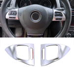 Volkswagen VW Golf Mk6 Passat B7 CC Eos Tiguan Jetta Touran Sharan Caddy auto roolil&uuml;liti nupu raami kate jaoks Matte Silver gray