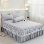 2024. aasta uus luksuslik pitsvoodi seelik madratsi kate 3 tk voodilina 2 padjap&uuml;&uuml;riga voodikattega voodipesu komplekt 180x200cm 3PCS/1 Set