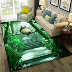 3D My Neighbor T-Totoro Anime multifilmi vaibavaip kodu elutoa diivani uksemati sisekujunduseks, lasteala vaip libisemiskindel p&otilde;randamatt 160cm x 230cm