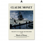 Monet abstraktne maastik Impressionism P&otilde;hjala plakatid ja tr&uuml;kised Galerii Seinakunst L&otilde;uend Maalimine Dekoorpildid elutuppa A4 21X30cm No Framed