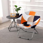 Moon tooli kate Stretch &uuml;mmargune taldrik Tooli kaitse Prinditud venivad istmekatted pestavad &uuml;mmargused telkimiskokkuklapitavad istmekatted 1 Piece