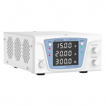 WANPTEKi alalisvoolu toiteallika muutuja 100 V 5A pingi toiteallikas suur v&otilde;imsus 4-kohalise LED-ekraaniga US Plug 15V 20A valge