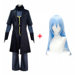 Anime, sel ajal, kui ma taaskehastusin limaseks Rimuru Tempest Cosplay kost&uuml;&uuml;miks saapad Parukas karnevali &uuml;likond Halloweeni peovormid L-(Costume+Wig)