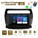 8-tolline Citroen C4 C-Triomphe C-Quatre 2004-2009 jaoks koos nupunupuga autoraadio Multimeedia 2Din stereoheli Android Video 1+32GB 1+32GB must