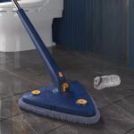 Triangle 360 ​​puhastusmopp teleskoopne majapidamises kasutatava lagede puhastuspintsel Iseveetav plaatide ja seinte puhastamiseks tasuta k&auml;sitsi pestav kunstlik k&auml;sitsi keeratav mop