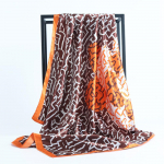 Kvaliteetsed luksuslikud siidist sallid peapael Sallid kaelasall naistele kett siidist sall naiste dekoratiivne sall 90*90cm