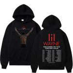 R&auml;ppar Lil Wayne Welcome To Tha Carter Tour Trendikad Hupparid Mood Vintage &Uuml;legabariidilised Hupparid Prindiga Huppar Unisex Naistele Hip Hop Unisex S black