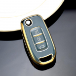 TPU auto klappv&otilde;tme korpuse kate Renault Kadjar Captur Megane Sandero Stepway Logan Clio 5 Arkana 2020 2021 kaitsetarvikutele Key Case valge