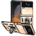 3-&uuml;hes kaitsev telefoni&uuml;mbris Samsung Z Flip 5 magnetilise autos&otilde;rmuse hoidja aluse taga&uuml;mbrise kate Galaxy Z Flip 3 4 5G Flip3 Flip4 telefoni&uuml;mbriste jaoks For Samsung Z Flip 3 kuld