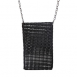 Naiste &otilde;lakott Litri sisekujundusega roostevabast metallist ketirihm Suure mahutavusega kaasaskantav kerge balli&otilde;htuklubi Crossbody kott h&otilde;be