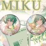 Hatsune Miku m&auml;rk, roheline kevad stiil, kollektsioon.