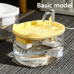 1,5-liitrine kassi veepurskkaev, automaatne tsirkulatsioonifilter, suure mahutavusega filtreeriv kassi koera veejootur USB elektriline vaigistatud kasside veejaotur Basic model valge