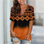 Kirjade digitaalprinteriga naiste s&auml;rgi element Seksikas V-kaelusega suvine Harajuku l&uuml;hikeste varrukatega mood T&auml;nav Mugav naiste vabaaja 8XL