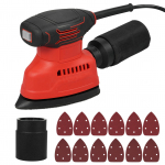 Detaillihvimismasin 130W 1.1A V&otilde;imas mootor 12000RPM Elektriline lihvimismasin 12 tk liivapaberiga Tolmukott Pehme JP Plug & 15Pcs Sandpapers punane