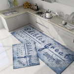 2 tk &otilde;li imav k&ouml;&ouml;gimatt vaip Creative Letters Design plekikindel p&otilde;randamatt vannitoa v&auml;lisukse jaoks 40*60cm+40*120cm