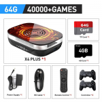 Super Console X4 Plus Retro videom&auml;ngukonsool Sega Saturn/DC/Arcade/Naomi S905X4 4K TV 11 kastiga m&auml;ngum&auml;ngija 60000 m&auml;nguga 64G