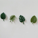 4 tk k&uuml;lmkapimagnetid Abs minik&uuml;lmiku kleebised veekindlad fikseerivad k&uuml;lmikumagnetid troopilised lehed k&uuml;lmikukleebised