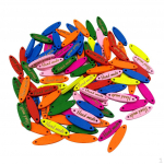 100 t&uuml;kki ''K&auml;sitsi valmistatud'' 2 auguga Sildid Puidust silt Kaunistus &Otilde;mblustarvikud k&auml;sit&ouml;&ouml;ks DIY