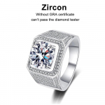 5 kat D v&auml;rvi moissanite s&otilde;rmus 925 naela, kaetud 18 000 Eternity Band hiphopi s&otilde;rmused meeste peole s&auml;delevad juveelid 7&5ct