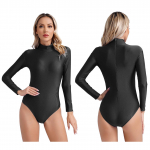 Naiste T&uuml;druku &Uuml;hev&auml;rviline V&otilde;imlemis-unitard Veniv Akrobaatika Leotard Tantsu Treeningkost&uuml;&uuml;m Sportlik Aktiivr&otilde;ivas Jumpsuit L must