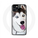 Iphone 13 mini&uuml;mbris Husky Black White Sinised silmad