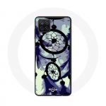 Samsung Galaxy A12 Dreamcatcher &uuml;mbris lilla hall ja must