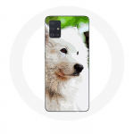 &Uuml;mbris Samsung Galaxy A51 5G samojeedi koerale, valge