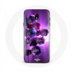 &Uuml;mbris Samsung Galaxy S5 BTS TinyTAN animatsiooniplakatile RM Jin Suga J-Hope Jimin V ja Jungkook Mic Drop