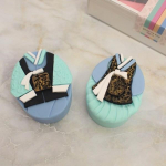 Shining Day handmade hanbok soap unisex pair gift return 100+2, blue hanbok soap unisex pair, 100g, 2 pieces