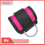 Fitnessi pahkluu rihmad Reguleeritavad D-r&otilde;ngaga jalatoe mansetid J&otilde;usaal Gluteus jalgade tugevustreeningu tarvik Pahkluu tugipadi Mehed, naised Single D-ring Black