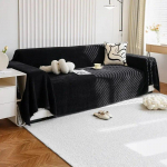 Pehme &scaron;enill &uuml;hev&auml;rviline diivanikate elutuppa Luksuslik tikandiga diivanikate Moodne lihtne universaalne libisemiskindel diivanir&auml;tik 180x130cm