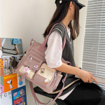 Veekindel l&otilde;uend Naiste k&auml;ekotid &Otilde;lakott Naiste k&auml;ekott Oxford Crossbody kotid Kangaraamatukotid t&uuml;drukutele Kotid 34X27X10cm roosa