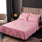 Kevadine Korea stiilis tekk-voodikate ja padjap&uuml;&uuml;rid Kodu magamistuba Pehme puuvillane voodipesu Queen King Size voodile 3 Pcs 150x200cm