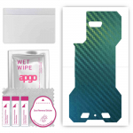apgo Protective Skin Sticker for the back compatible with Cubot King Kong 5 Pro, Wrap Film, Foil, Vinyl - Pattern Carbon Chameleon CAKA1