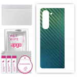 apgo Protective Skin Sticker for the back compatible with Samsung Galaxy Z Fold 5, Wrap Film, Foil, Vinyl - Pattern Carbon Chameleon CAKA1