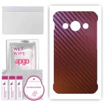 apgo skin sticker film foil vinyl for the BACK compatible with Samsung Galaxy Xcover 3 G389F, scratch-resistant, easy to install - Carbon Chameleon CA