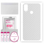 apgo Protective Skin Sticker for the back compatible with TCL 304, Wrap Film, Foil, Vinyl - Pattern Transparent Carbon