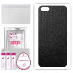 apgo Protective Skin Sticker for the back compatible with Huawei Y5 lite (2018), Wrap Film, Foil, Vinyl - Pattern Black Honeycomb