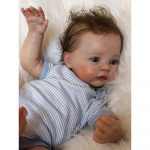 49 cm Reborn Baby Doll Meadow 3D peenelt maalitud nahast nukum&auml;nguasi k&auml;sitsi juurdunud juuksenuku m&auml;nguasjadega Cloth Body Doll