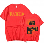 2024 Kanye West Graafiline Tr&uuml;kk T-s&auml;rk THE LIFE OF PABLO T-s&auml;rk Suvine Unisex Naiste Hip Hop Mood &Uuml;lisuur L&uuml;hikeste Varrukatega T-s&auml;rgid Unisex L