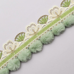 2M Pom Pom Ball &Auml;&auml;rised Kardinad Padjad Servad &Otilde;mblemine Ise ise teha roheline